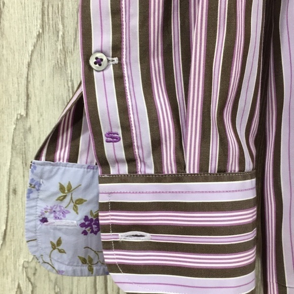 SAND COPENHAGEN Mens Striped Button Down Size 41 (16) Shirt - Picture 3 of 10